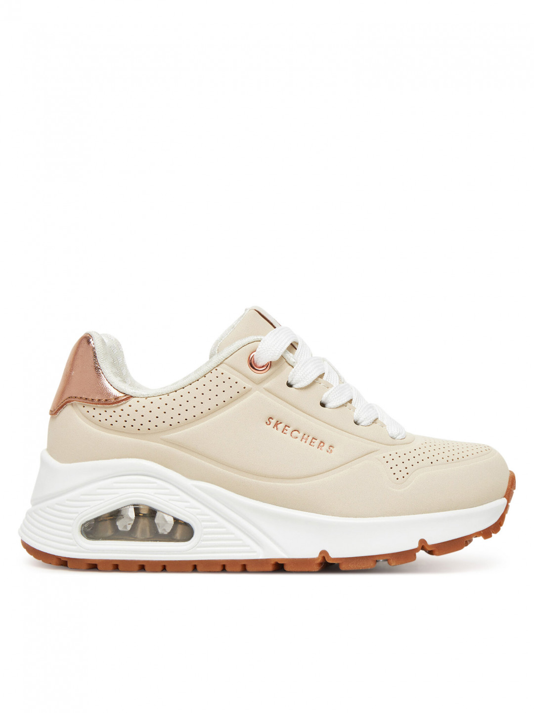 Skechers Sneakersy Uno Gen1-Shimmer Away 310545L NAT Béžová